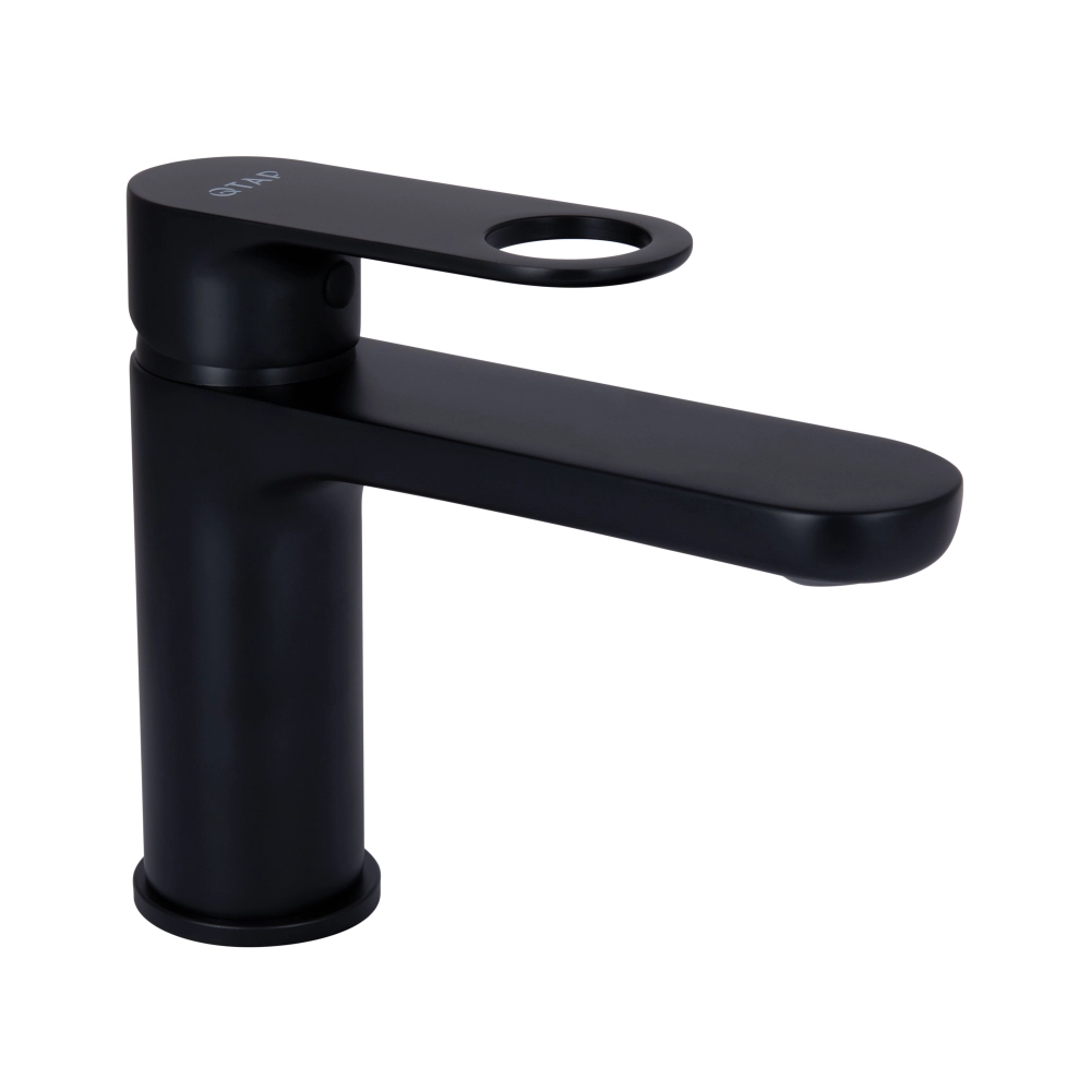 Змішувач для раковини у чорному кольорі Qtap Jay