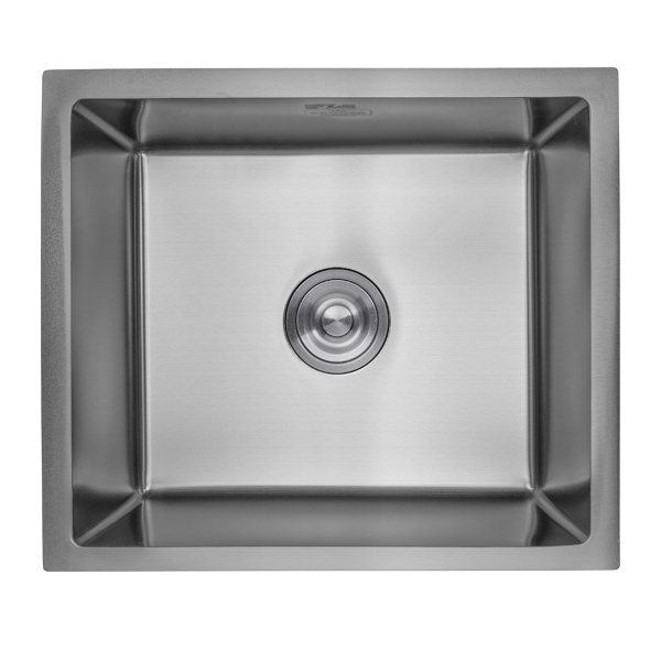 Кухонна мийка з нержавіючої сталі Kroner (у чорному кольорі) 48*43 3.0/1.0 мм + сушарка