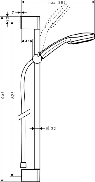 Душовий набір HANSGROHE MONSOON VARIO