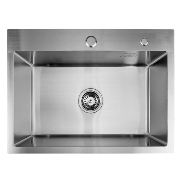 Кухонна мийка з нержавіючої сталі Kroner 58*43 3.0/1.0 мм + сушарка