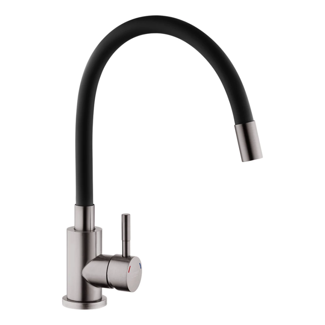 Змішувач для кухні з гнучким виливом Kroner KRP Edelstahl Klassisch - PVD035BLK