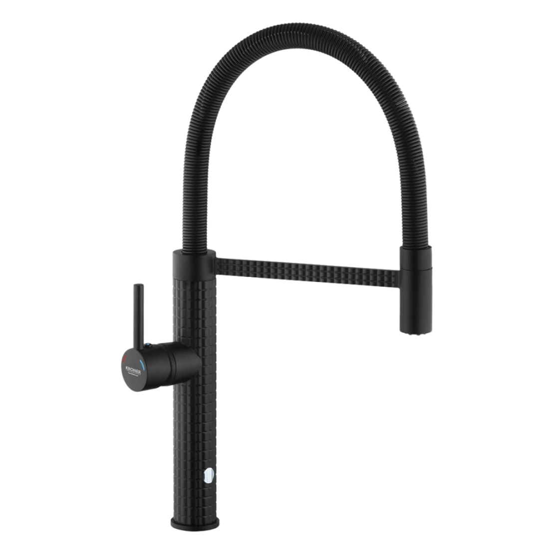 Змішувач для кухні з гнучким виливом у чорному кольорі Kroner KRP Ersel - SCH03999