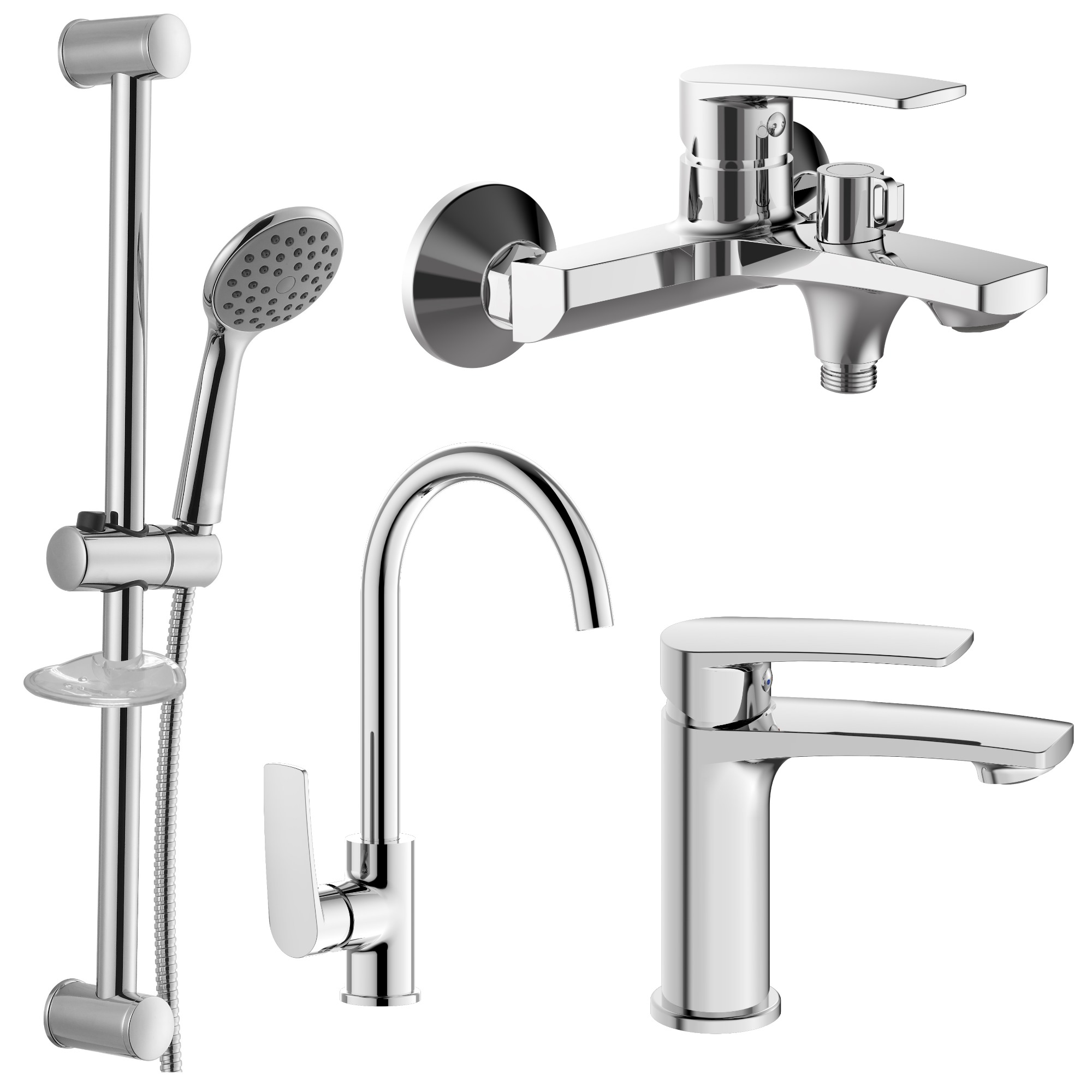 Набір змішувачів 4 в 1 IMPRESE KAMPA