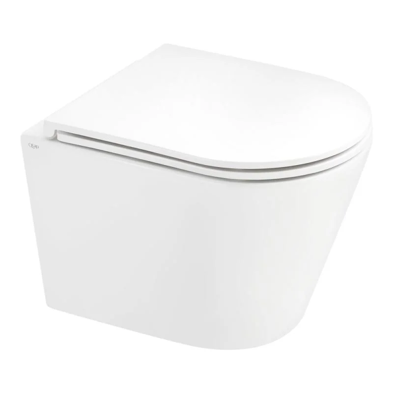 Унітаз підвісний Qtap Scorpio безободковий з сидінням Slim Soft-close