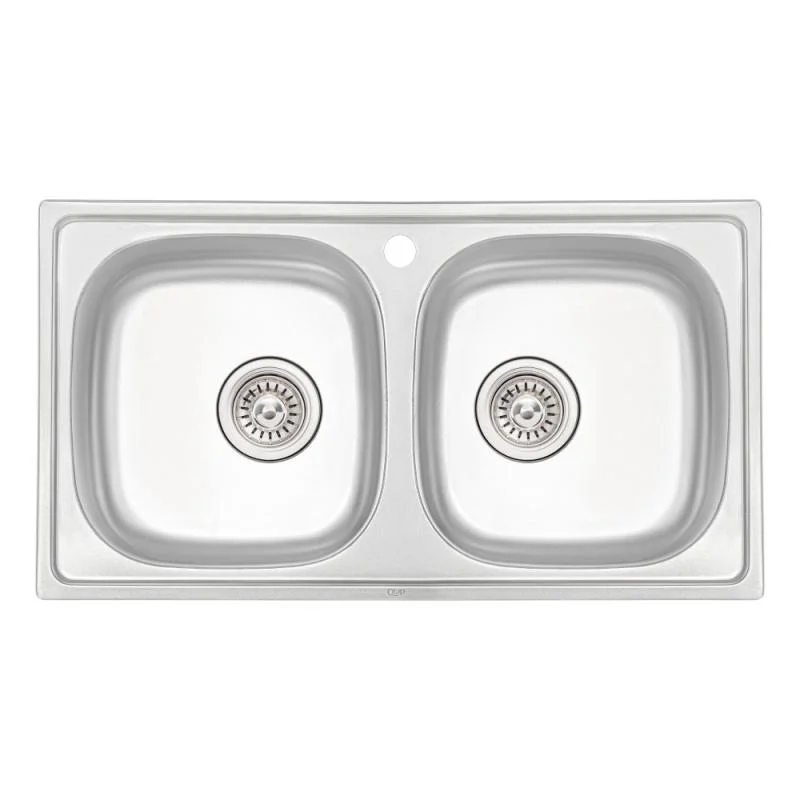 Кухонна мийка Qtap 78*43-B Micro Decor 0,8 мм