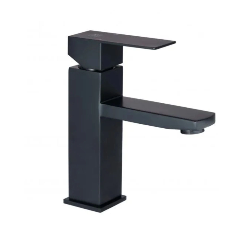 Змішувач для раковини Lidz Kubis у чорному кольорі