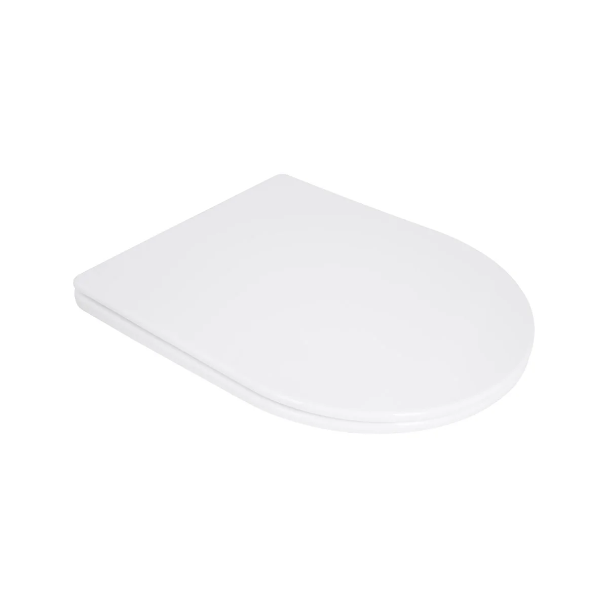 Сидіння для унітазу Qtap (Taurus 490) 422x360x30 мм, White, з мікроліфтом, Slim Duroplast, Quick Release