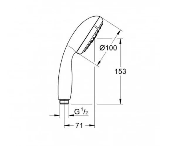 Фото Ручний душ GROHE TEMPESTA NEW