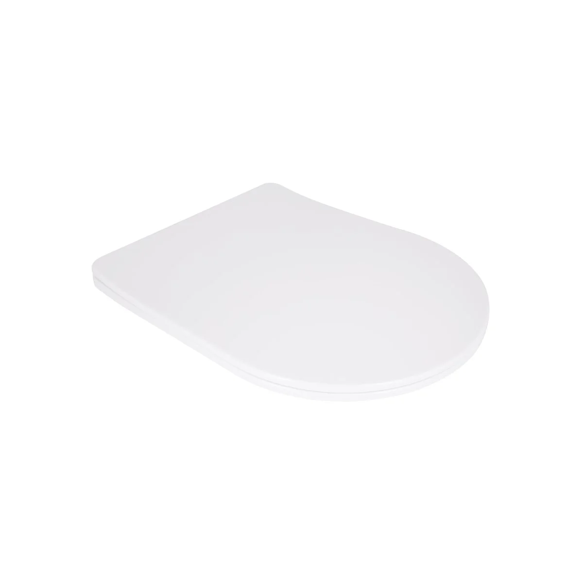 Сидіння для унітаза підлогового (Grand) 560×363×30 мм, White, з мікроліфтом, Slim Duroplast, Quick Release Qtap