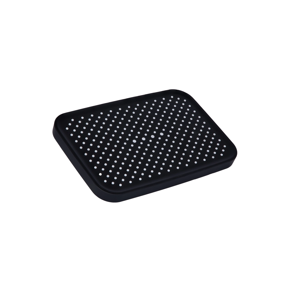 Лійка для верхнього душу прямокутна 300x200 у чорному кольорі Qtap Hlavova