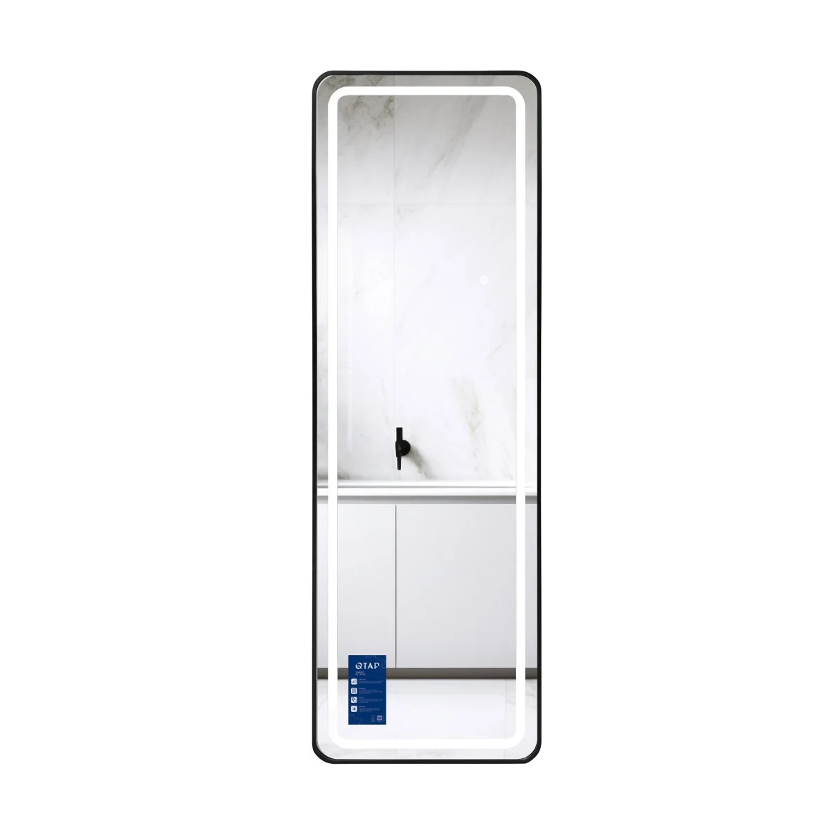 Дзеркало Qtap Gemini 500х1600 з LED-підсвічуванням Touch, з димером,