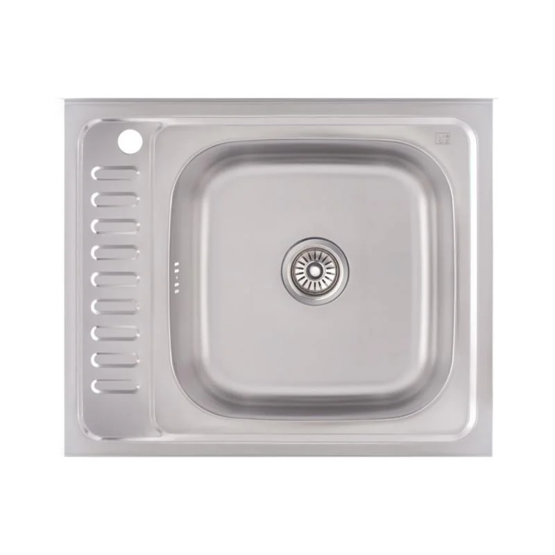 Кухонна мийка Lidz 6050-R Decor 0,6 мм
