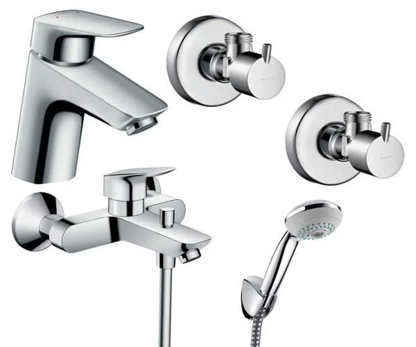 Набір змішувачів для ванни 4 в 1 HANSGROHE LOGIS 70