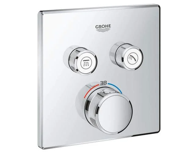 Зовнішня панель термостата на 2 виходи GROHE GROHTHERM SMARTCONTROL
