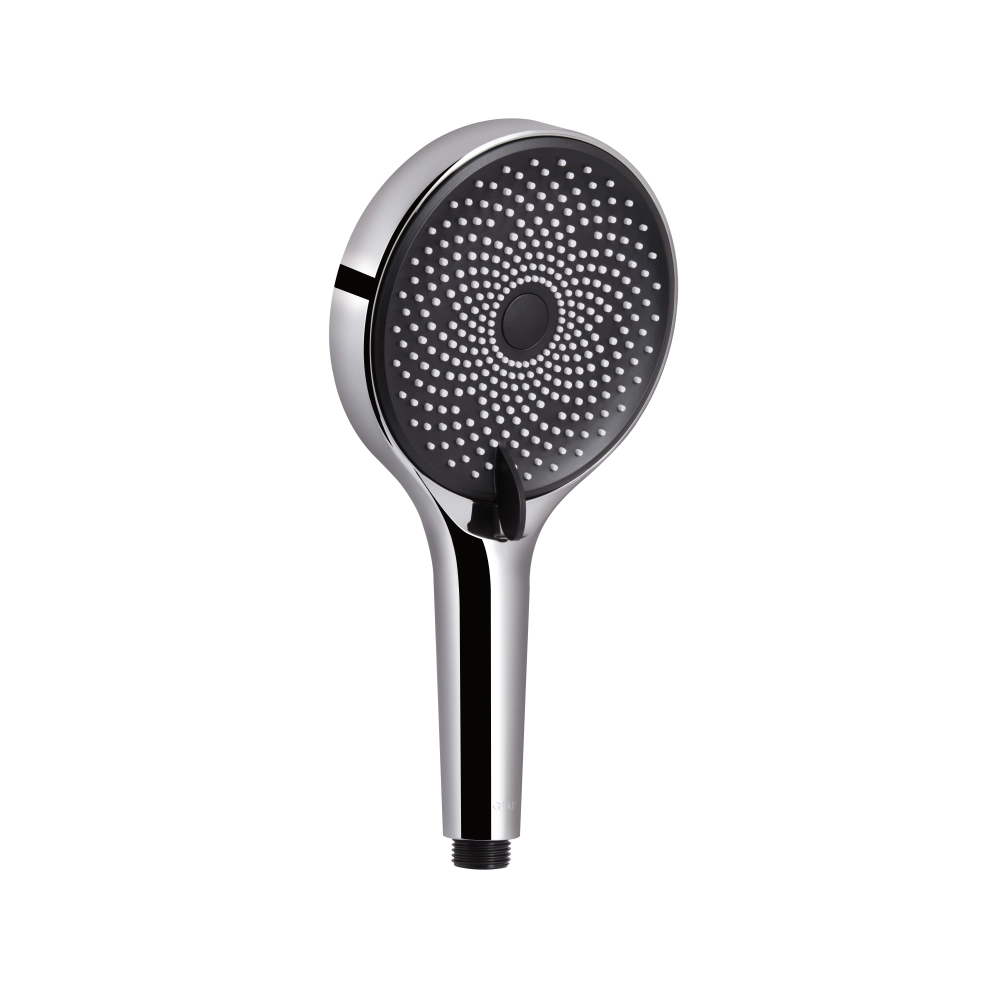 Лійка для ручного душу кругла d130 мм Qtap Rucni хром/чорна