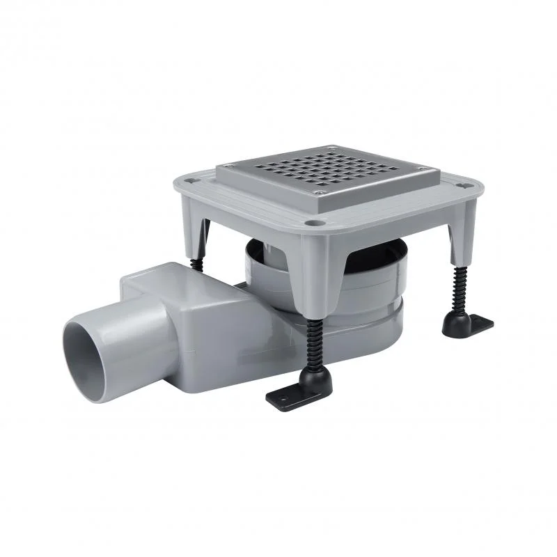 Трап для душу із сухим + гідрозатвором 100*100 мм Qtap Aquarius