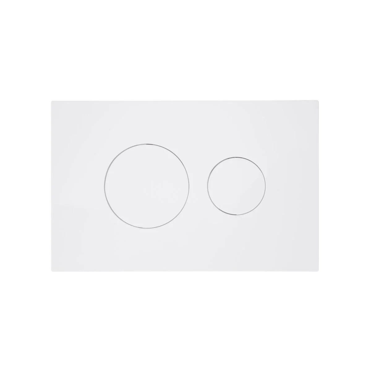 Клавіша змиву Qtap Standard 152x236x28 мм, White, кругла