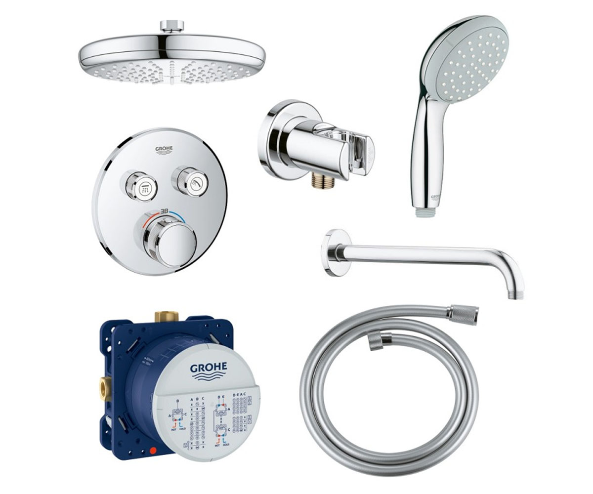 Душова система з термостатом GROHE GROHTHERM SMARTCONTROL