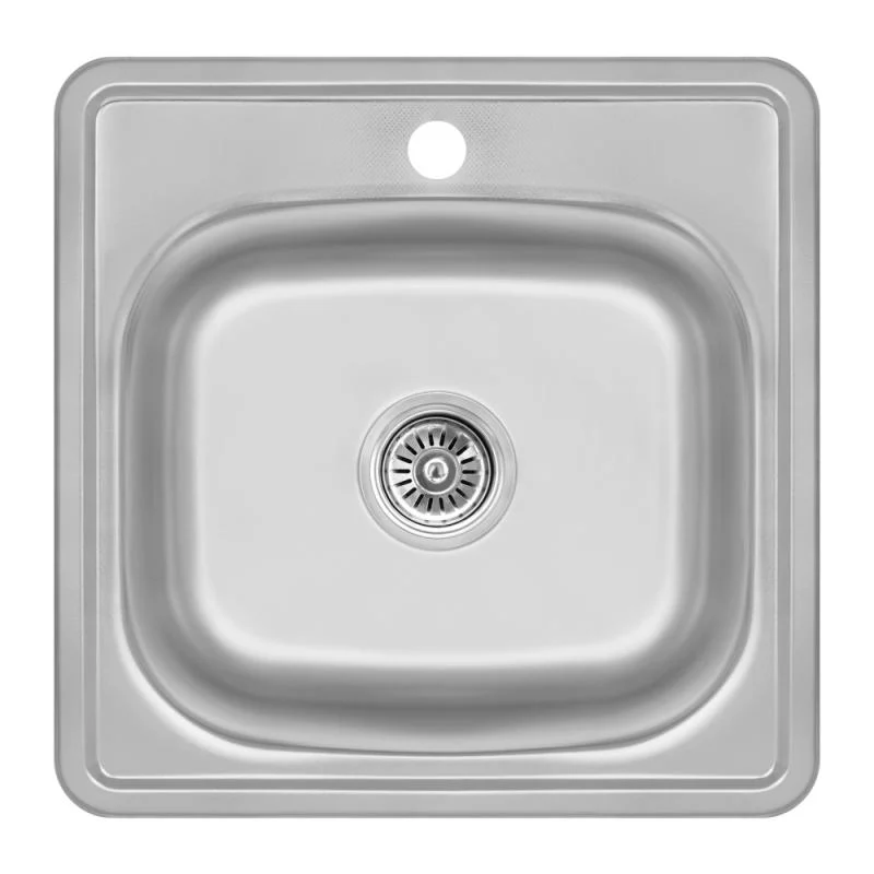 Кухонна мийка Lidz 4848 Decor 0,6 мм