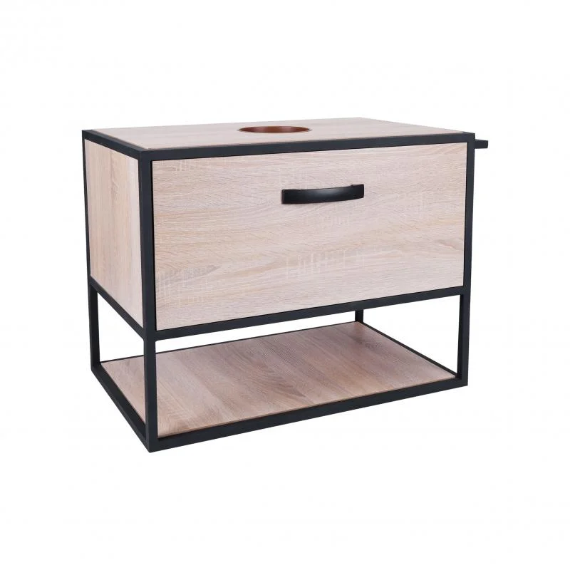 Тумба підвісна Qtap Taurus 700х476х469 Whitish oak зі стільницею