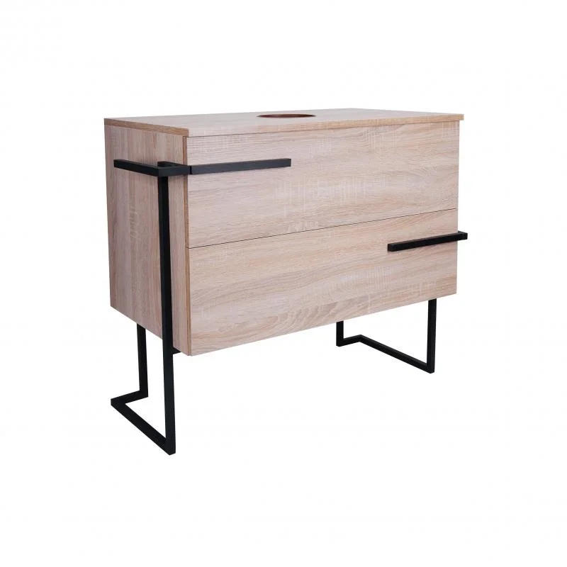 Тумба для пола Qtap Taurus 800х616х437 Whitish oak зі стільницею