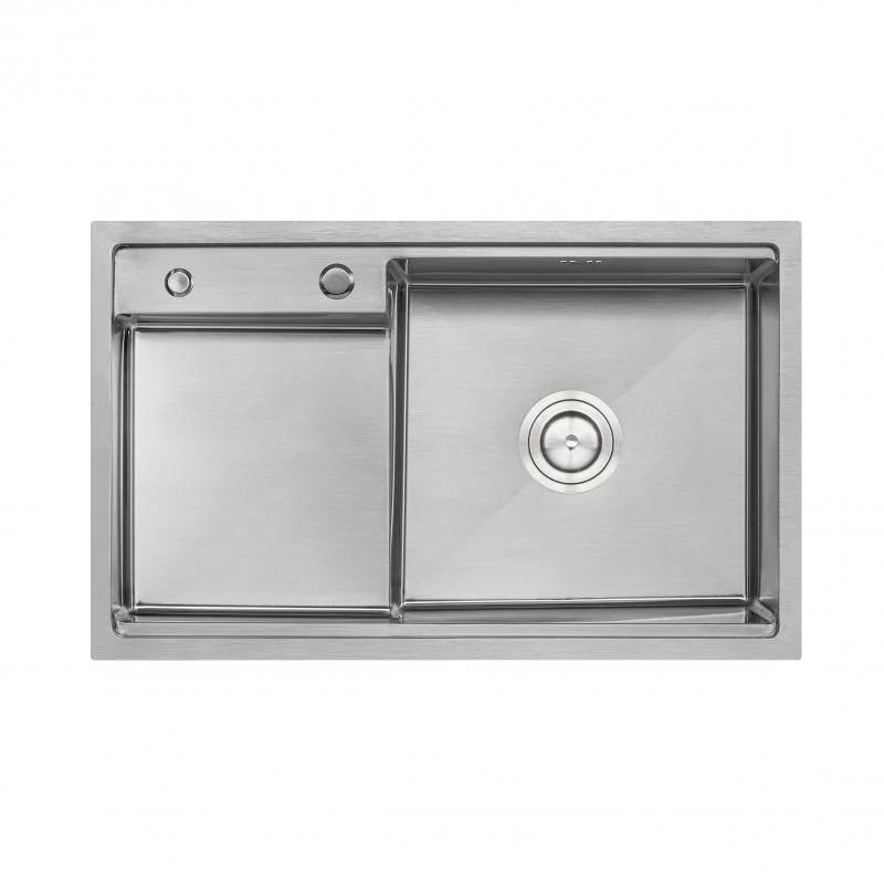 Кухонна мийка Qtap D7848-R Satin 3.0/1.2 мм