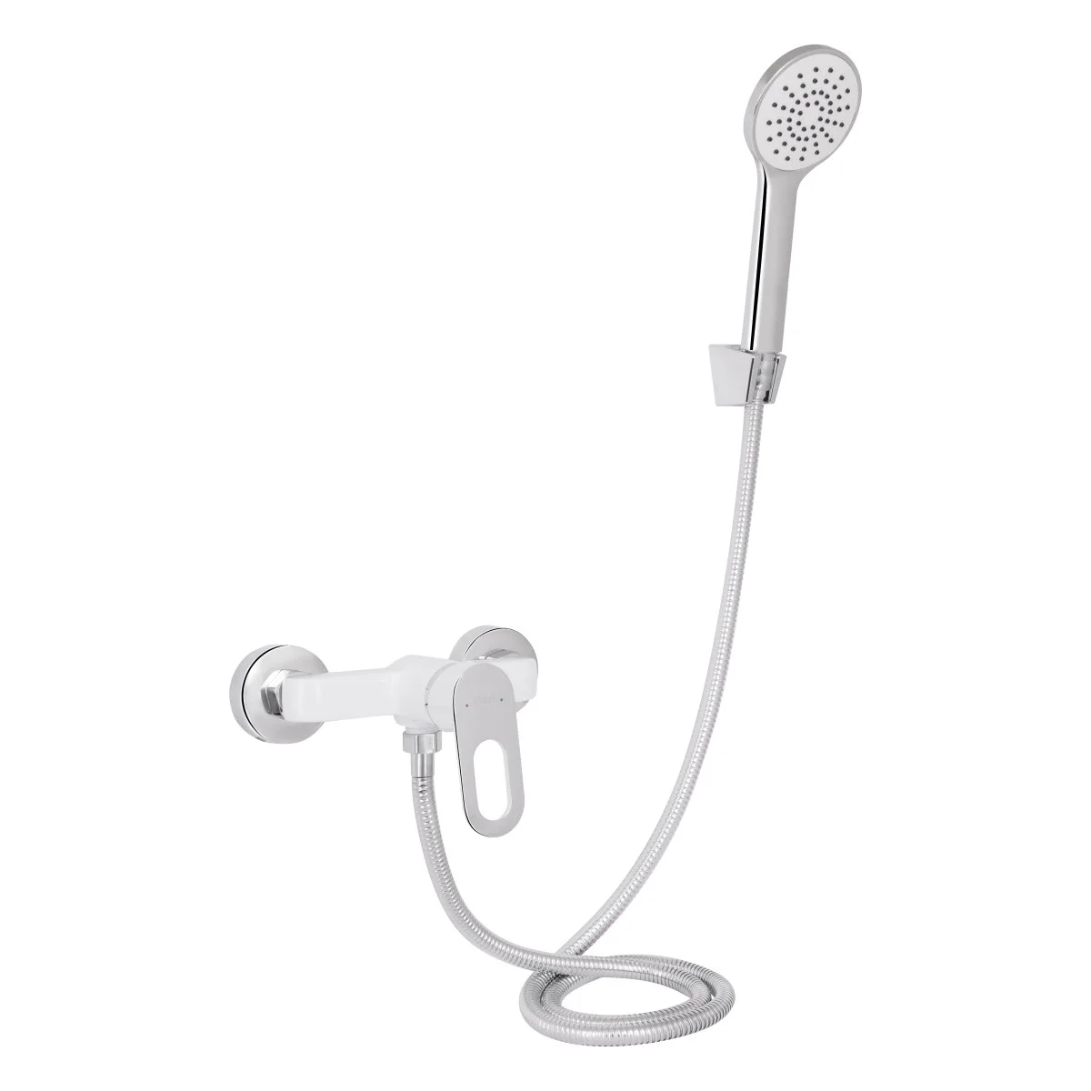 Змішувач для душу Lidz Latwa 010 (з душовим гарнітуром) (k40) White