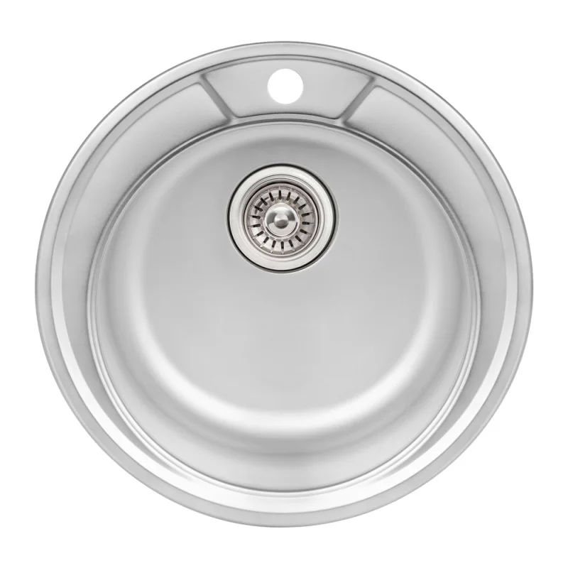 Кухонна мийка Qtap D490 Satin 0,8 мм