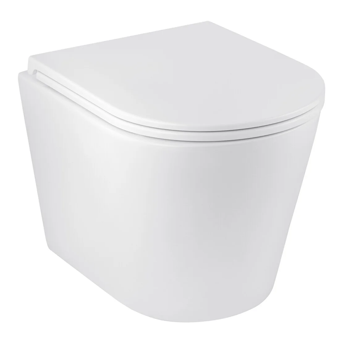 Унітаз підвісний безобідковий Kroner Armada WHI513636 RIMLESS з сидінням Slim Duroplast / Soft-close