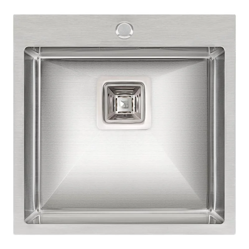 Кухонна мийка Qtap 50*50 Satin 2.7/1.0 мм