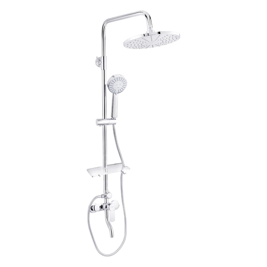 Душова система в кольорі хром з виливом Kroner Armada - C064K