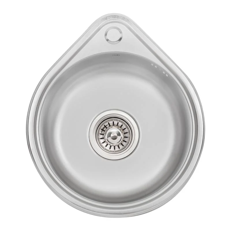 Кухонна мийка Lidz 4539 Satin 0,8 мм
