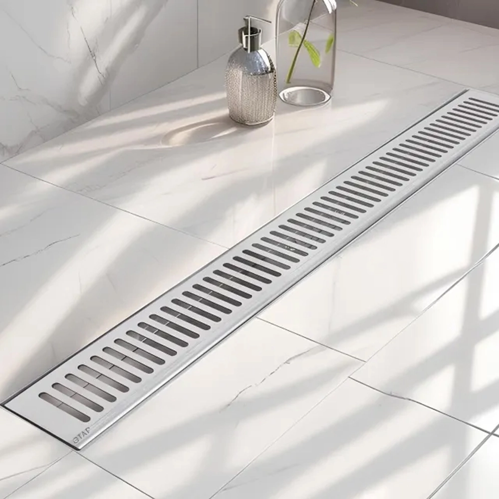 Трап для душу з сухим затвором 500мм Qtap Taurus (Нержавіюча сталь)