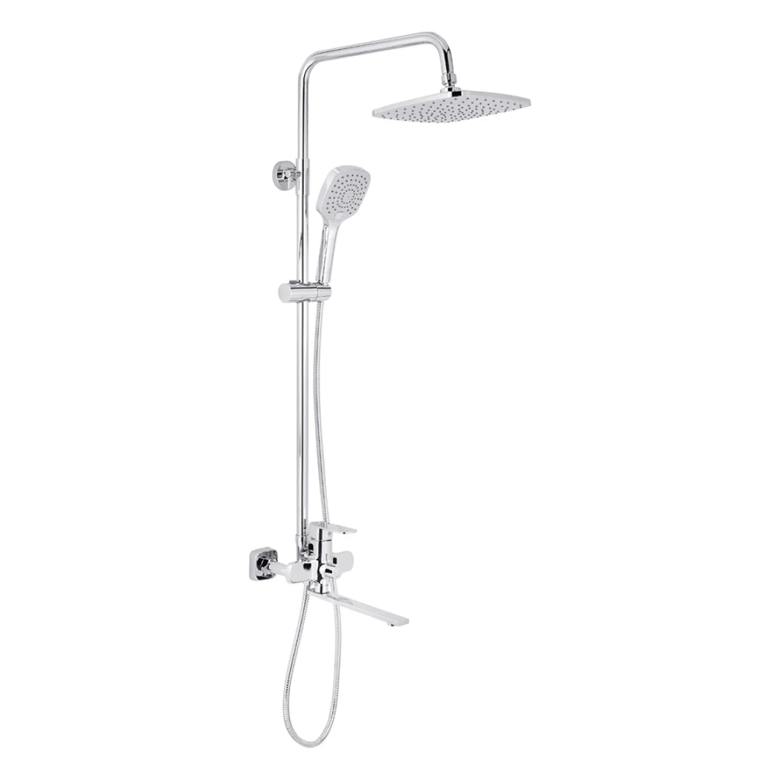 Душова система з довгим виливом у кольорі хром Kroner Armada - C067