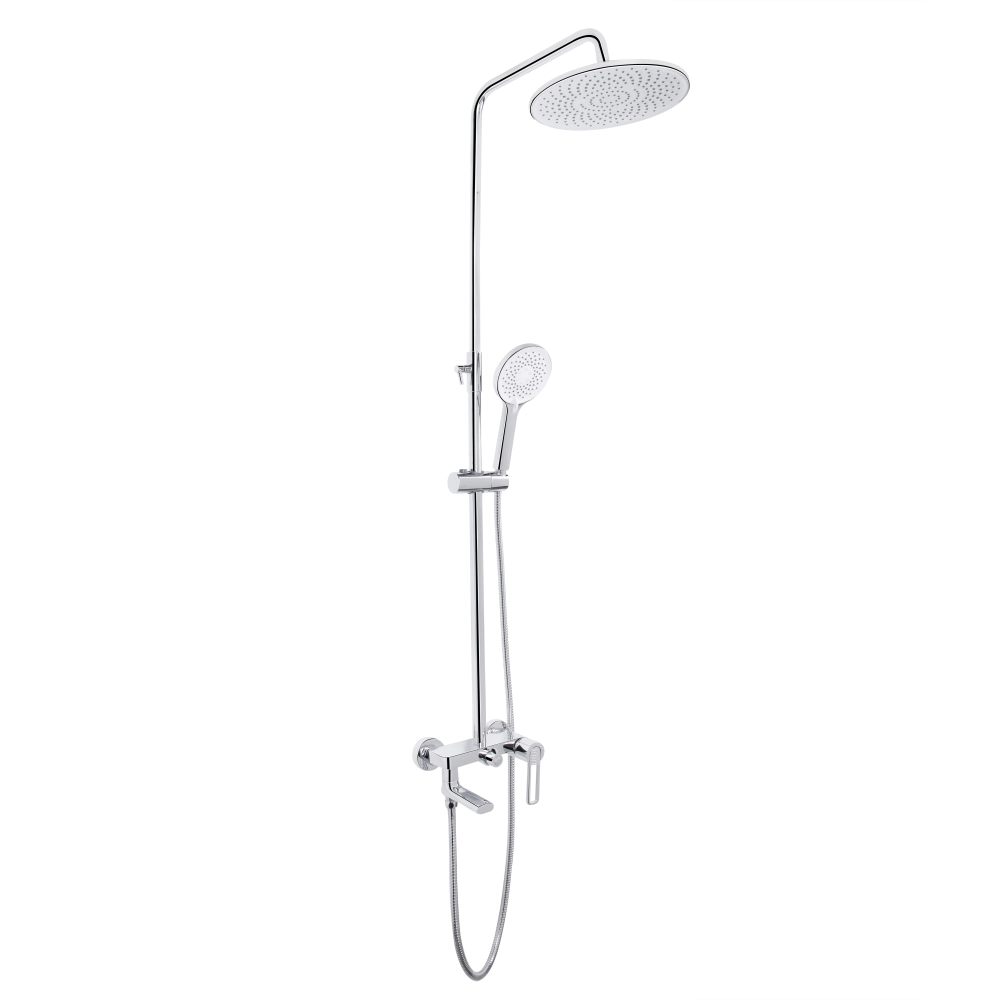 Душова система з виливом і телескопічною штангою Qtap Taurus