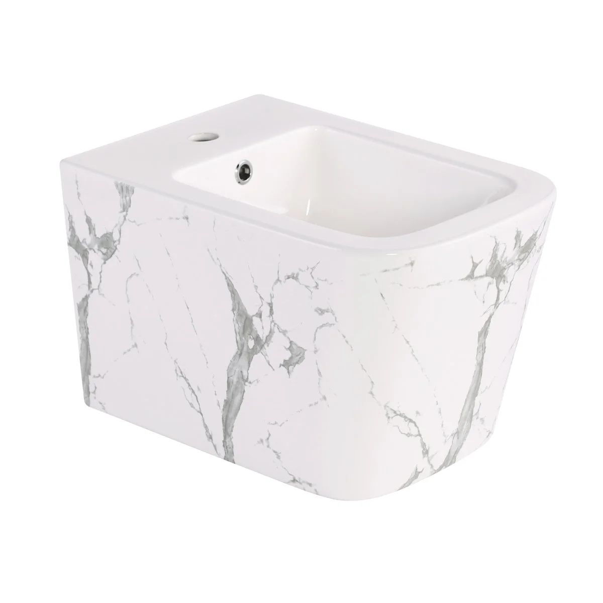 Біде підвісне Qtap Tern 520x350x330 мм, Marble