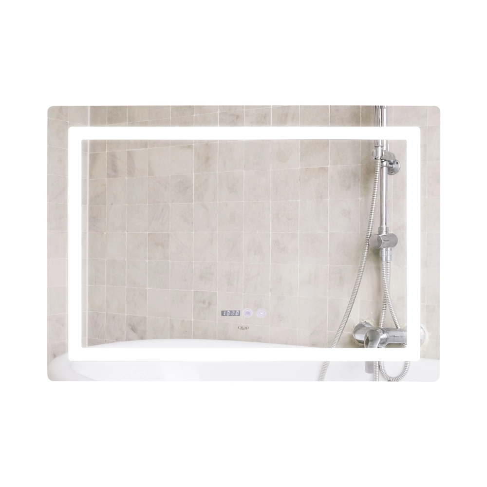 Дзеркало настінне прямокутне 1000х700 з LED-підсвічуванням, з антизапотіванням Qtap Mideya