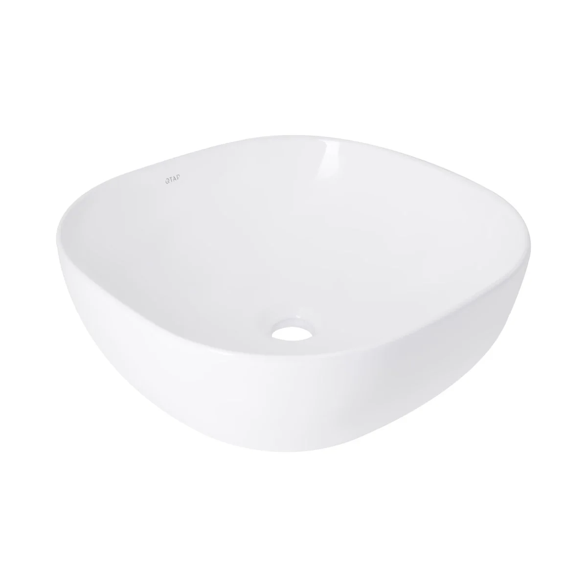 Раковина накладна квадратна 425х425х140 мм, Qtap Kolibri