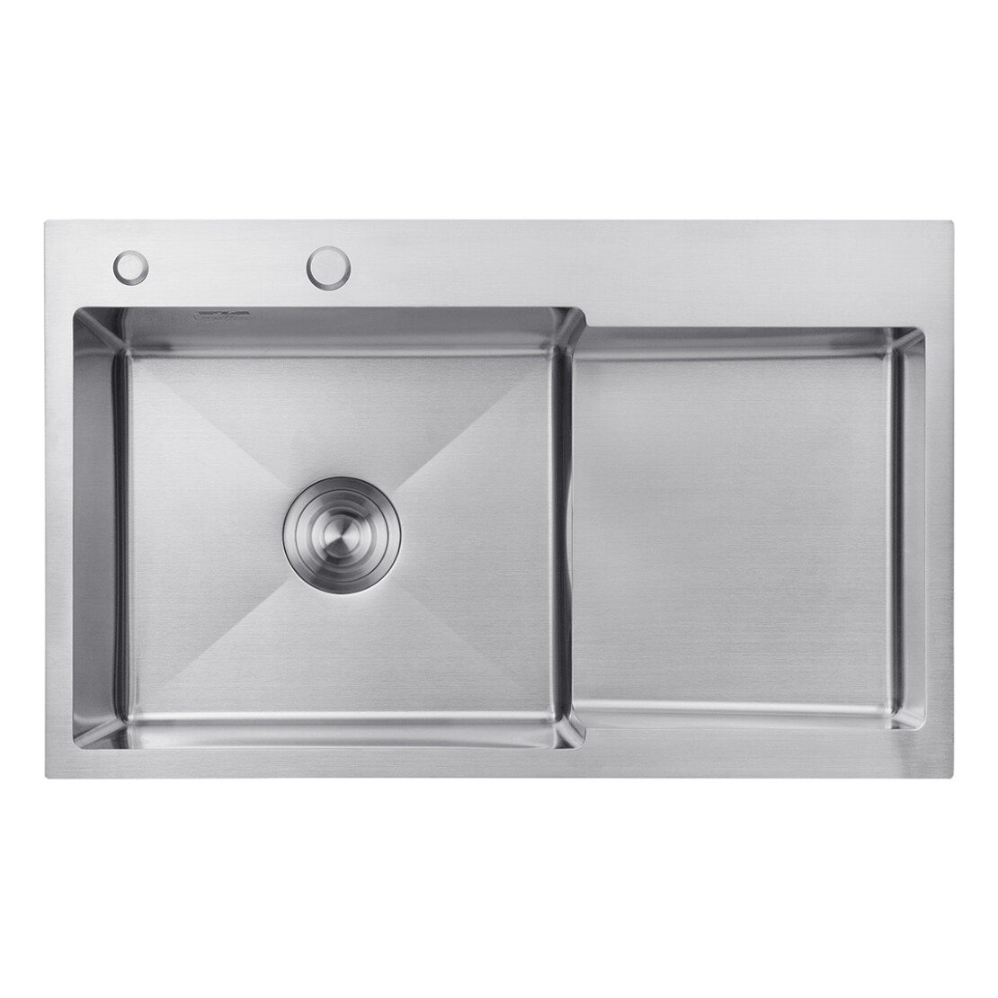 Кухонна мийка крило праворуч Kroner KRP Gebürstet - 7848LHM (3.0/1.0 мм)