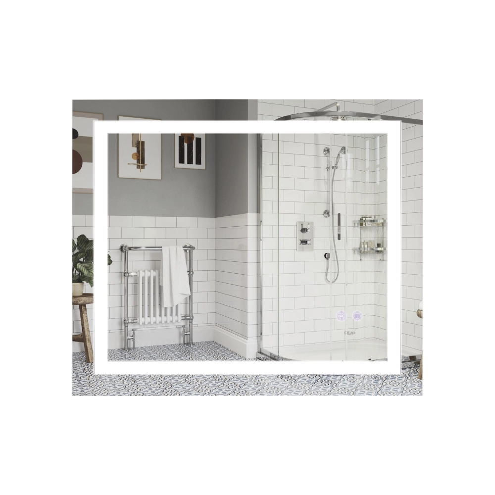 Дзеркало настінне прямокутне 800х700 з LED-підсвічуванням, з антизапотіванням Qtap Mideya