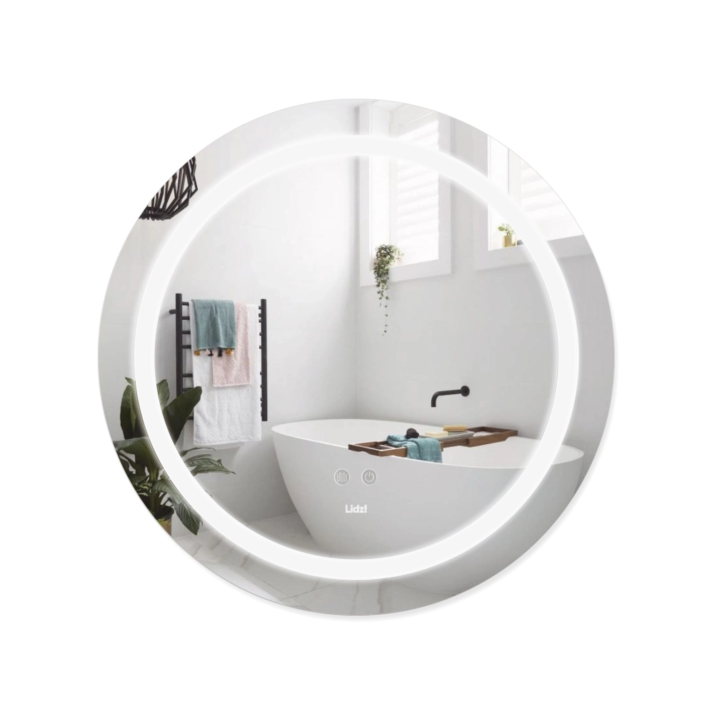 Дзеркало настінне кругле R 600 мм з LED-підсвічуванням, з антизапотіванням Lidz Aria