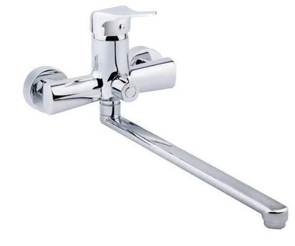 Змішувач для ванни з довгим виливом Qtap INTEGRA