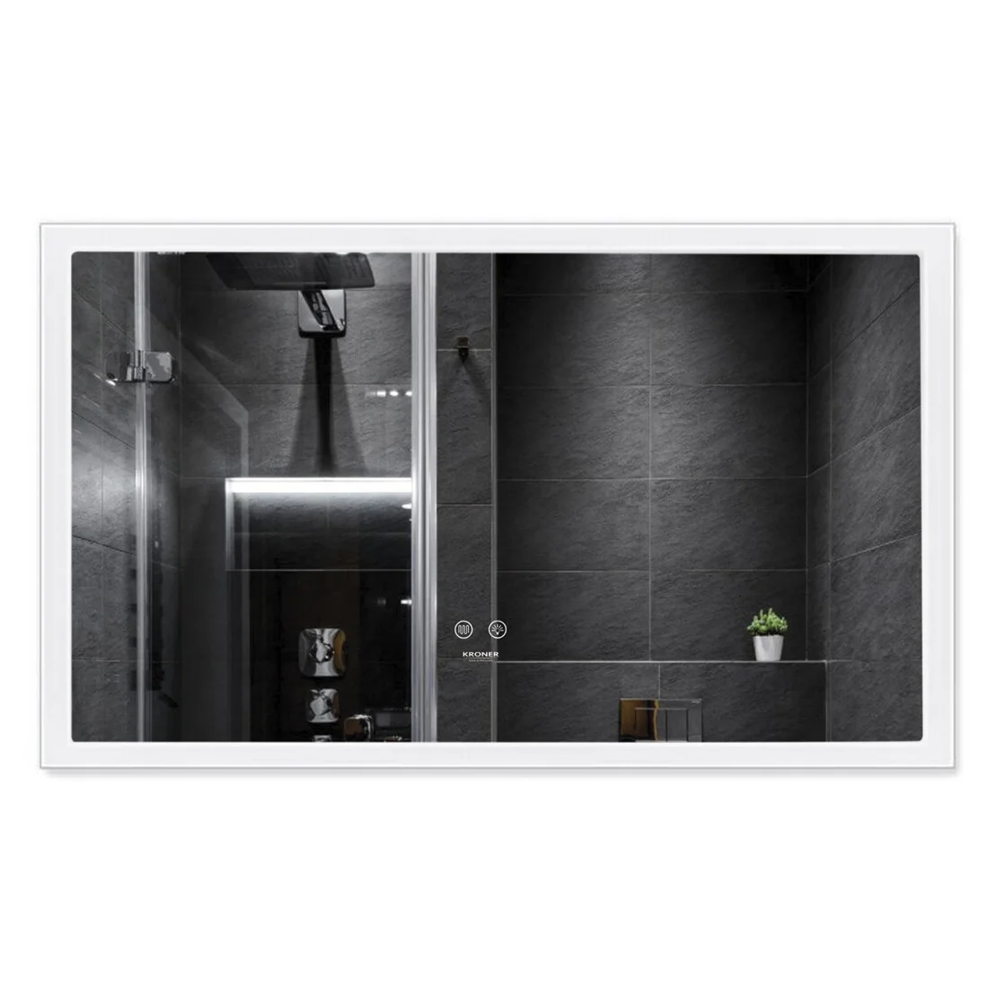 Дзеркало Kroner KRP Spiegel HR3 - 10060 з LED-підсвічуванням та антизапотіванням