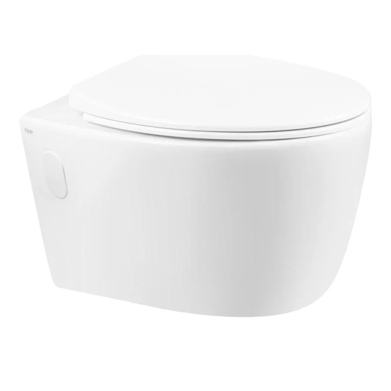 Унітаз підвісний Qtap Leo безободковий з сидінням Slim Soft-close
