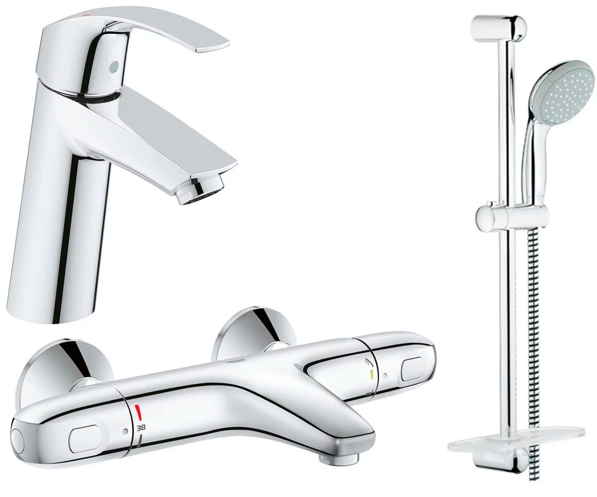 Набір змішувачів 3 в 1 GROHE GROHTHERM 800