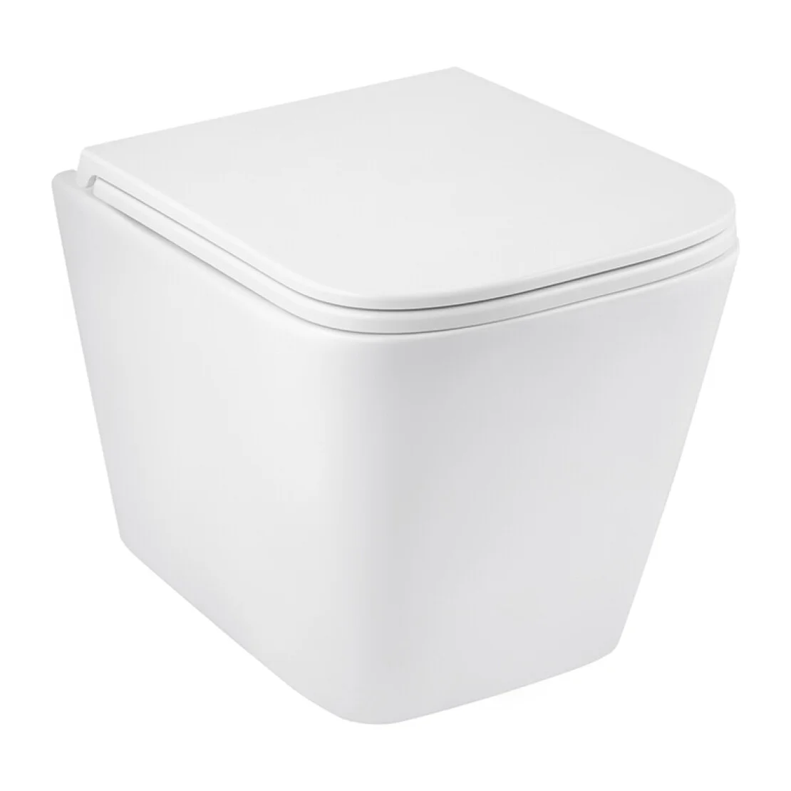 Унітаз підвісний безобідковий Kroner Eifel WHI493436 RIMLESS з сидінням Slim Duroplast / Soft-close