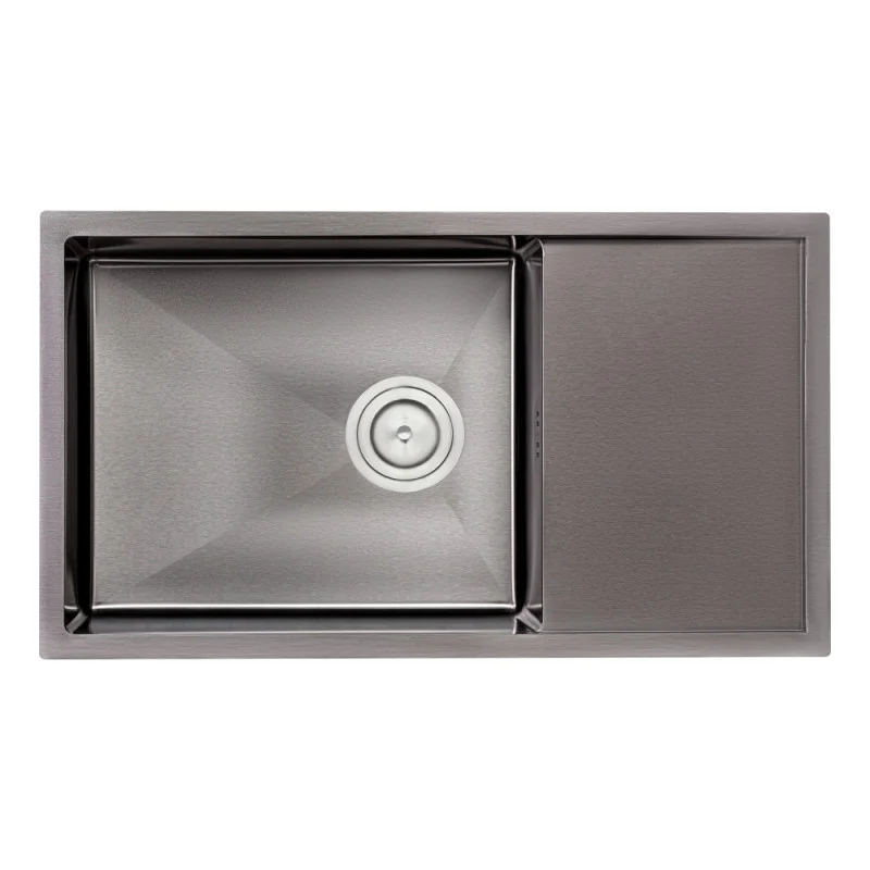 Кухонна мийка Qtap D7844BL 3.0/1.2 мм