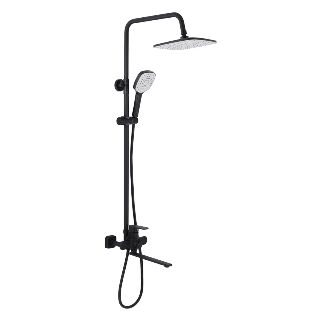 Душова система з довгим виливом у чорному кольорі Kroner Armada - SCH067