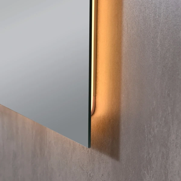 Дзеркало Qtap Taurus (TA1) 1000×800 мм з LED-підсвічуванням Touch, з антизапотіванням, з димером, рег. темп. кольору (3000-6500K)