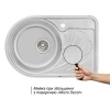 Фото Кухонна мийка Qtap 67*44L Micro Decor 0,8 мм
